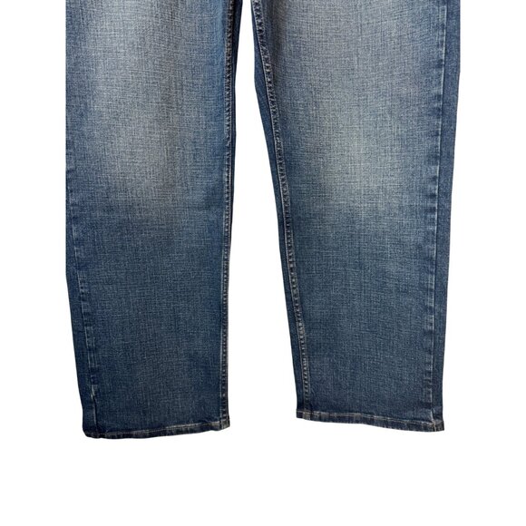NWT Wrangler 34x30 Mens Relaxed Fit Jeans Blue Denim - Picture 10 of 12